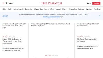 Screenshot preview of thedispatch.com