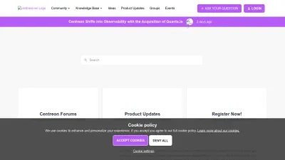 Screenshot preview of thewatch.centreon.com