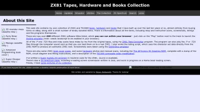 Screenshot preview of zx81stuff.org.uk