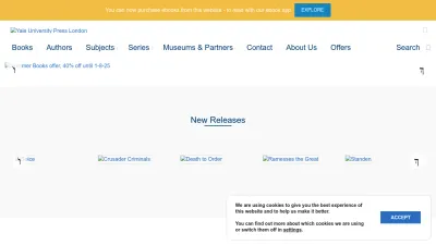 Screenshot preview of yalebooks.co.uk