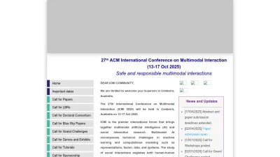 Screenshot preview of icmi.acm.org