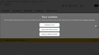 Screenshot preview of stwater.co.uk