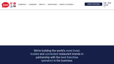 Screenshot preview of yum.com