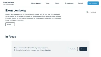 Screenshot preview of lomborg.com