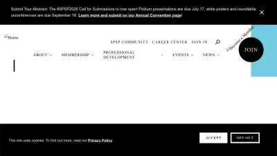 Screenshot preview of spsp.org