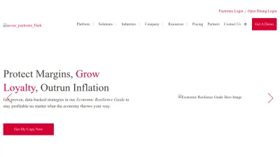 Screenshot preview of paytronix.com
