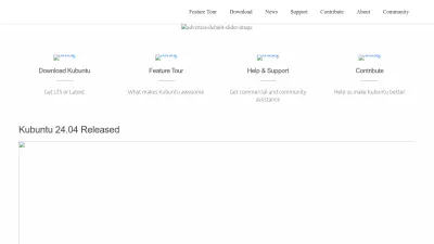 Screenshot preview of kubuntu.org