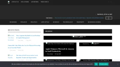 Screenshot preview of fortuneherald.com