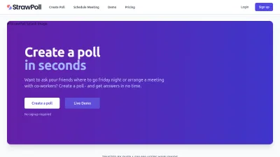 Screenshot preview of strawpoll.com