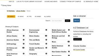 Screenshot preview of guides.lib.berkeley.edu