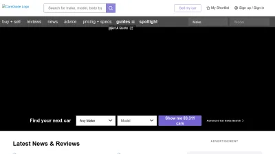 Screenshot preview of carsguide.com.au