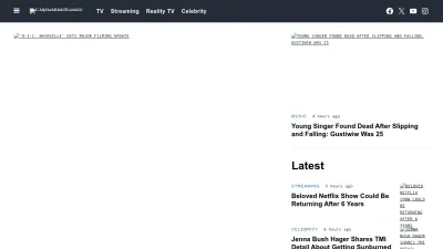 Screenshot preview of popculture.com