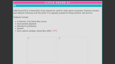 Screenshot preview of littlesounddj.com