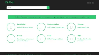 Screenshot preview of bioperl.org