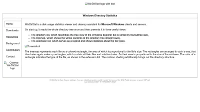 Screenshot preview of windirstat.net