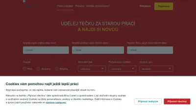 Screenshot preview of prace.cz