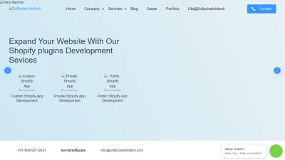 Screenshot preview of softpulseinfotech.com