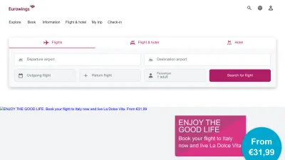 Screenshot preview of eurowings.com