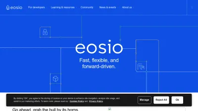 Screenshot preview of eos.io