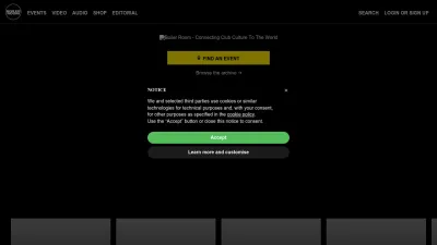 Screenshot preview of boilerroom.tv