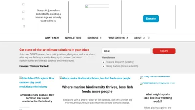 Screenshot preview of anthropocenemagazine.org