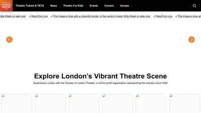 Screenshot preview of officiallondontheatre.com