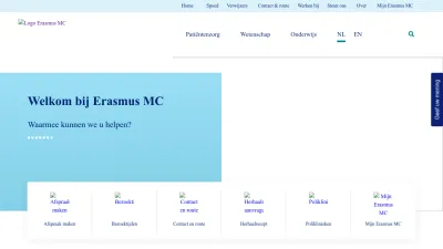 Screenshot preview of erasmusmc.nl