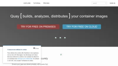 Screenshot preview of quay.io