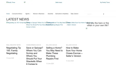 Screenshot preview of realtytimes.com