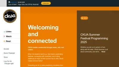 Screenshot preview of ckua.com