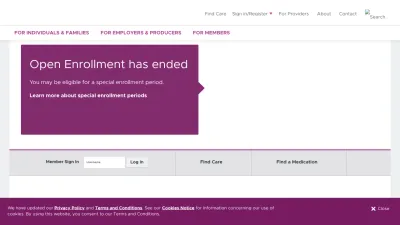 Screenshot preview of upmchealthplan.com