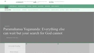 Screenshot preview of speakingtree.in