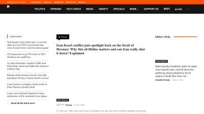 Screenshot preview of opindia.com