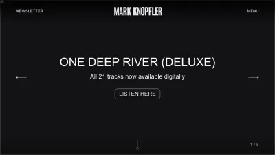 Screenshot preview of markknopfler.com