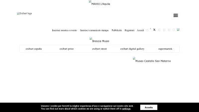 Screenshot preview of exibart.com
