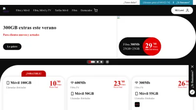 Screenshot preview of lowi.es