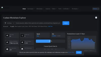 Screenshot preview of cardanoscan.io