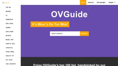Screenshot preview of ovguide.com