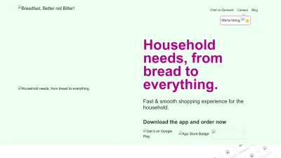 Screenshot preview of breadfast.com