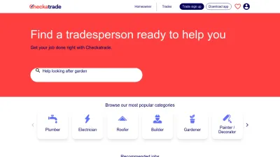 Screenshot preview of checkatrade.com