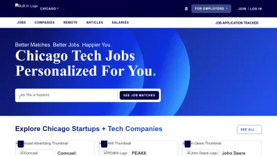 Screenshot preview of builtinchicago.org