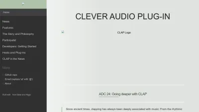 Screenshot preview of cleveraudio.org