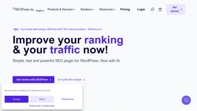 Screenshot preview of seopress.org