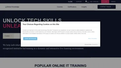 Screenshot preview of globalknowledge.com