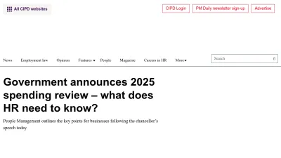 Screenshot preview of peoplemanagement.co.uk