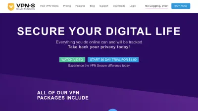 Screenshot preview of vpnsecure.me
