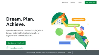 Screenshot preview of quire.io