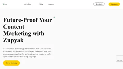 Screenshot preview of zupyak.com