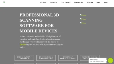 Screenshot preview of dotproduct3d.com