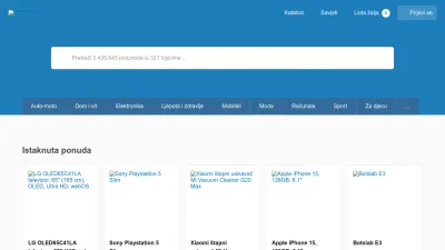 Screenshot preview of nabava.net